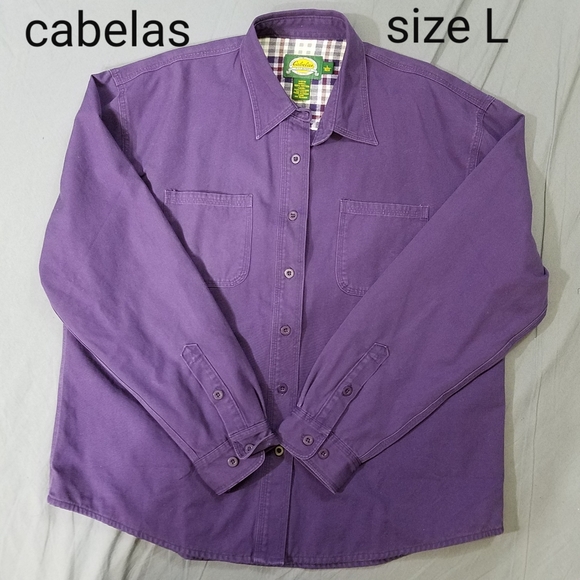 Cabela's Jackets & Blazers - Cabela's shirt jacket purple outdoor wear large